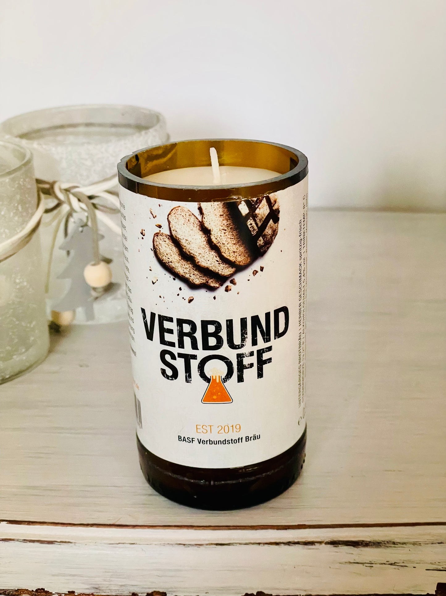 Kerze Verbundstoff Bräu Bier Flaschenkerze