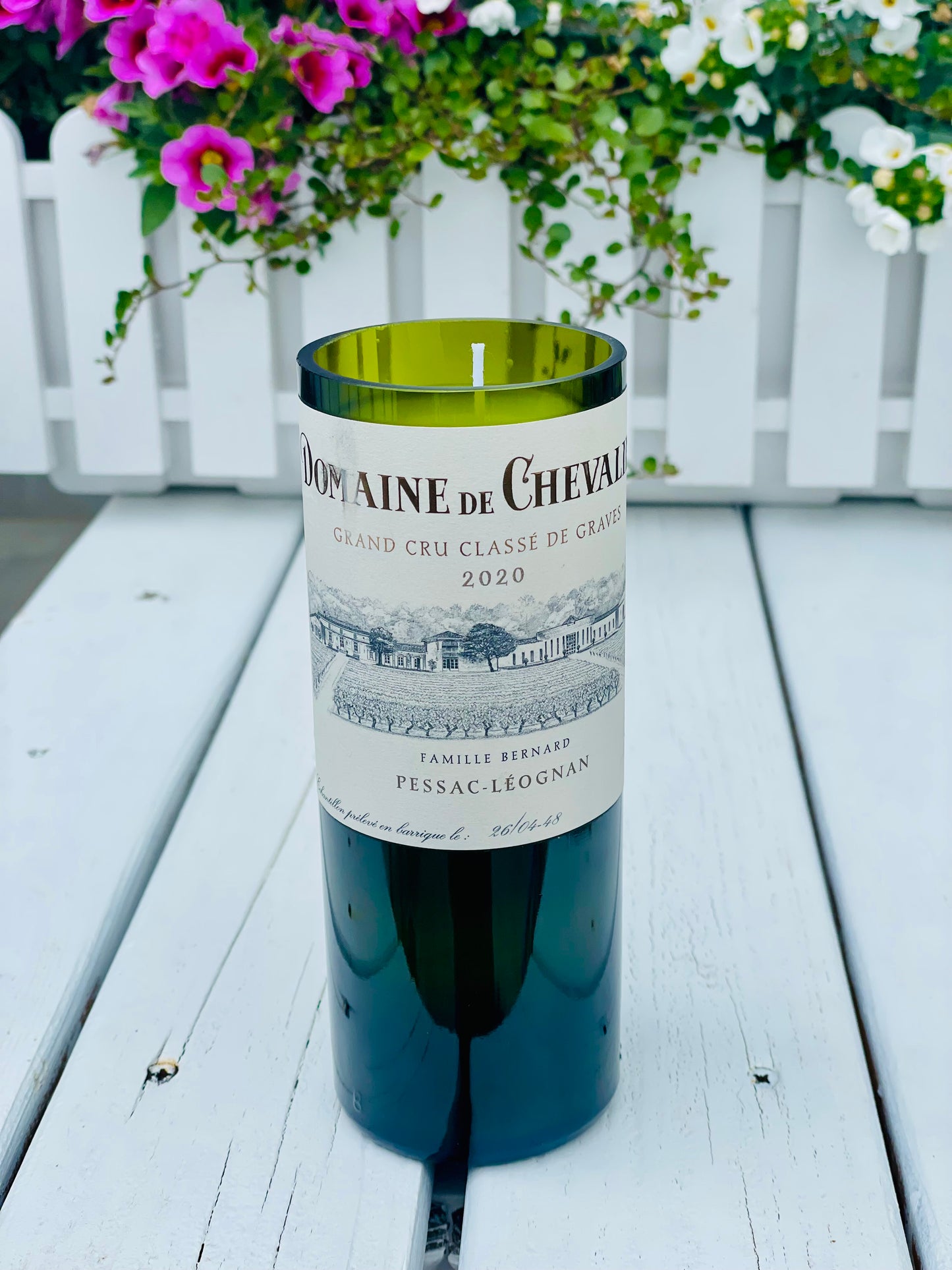 Kerze Domaine de Chevalier Flaschenkerze