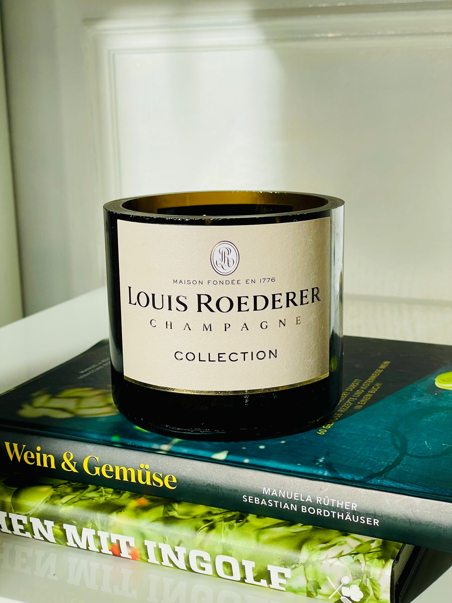 Flaschenkerze MAGNUM Champagne Louis Roederer Collection Kerze