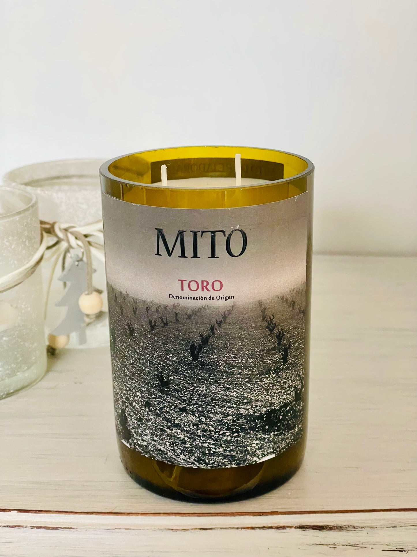 Flaschenkerze Mito de Rejadorada Toro Kerze