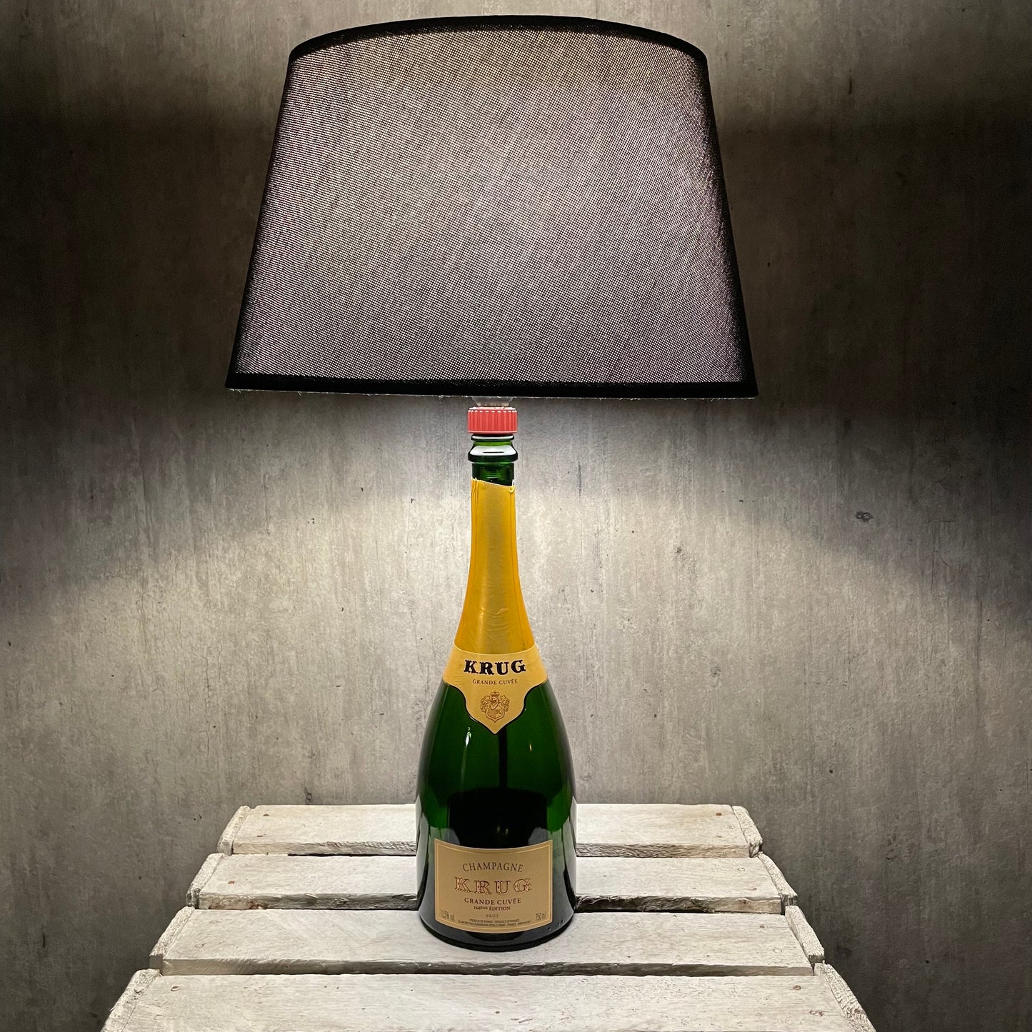 Flaschenlampe Krug Champagne Grande Cuvée
