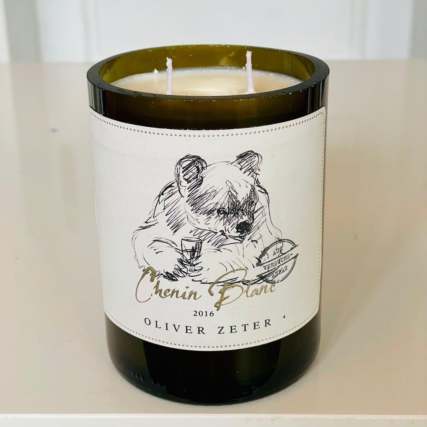 Kerze Oliver Zeter Chenin Blanc Flaschenkerze