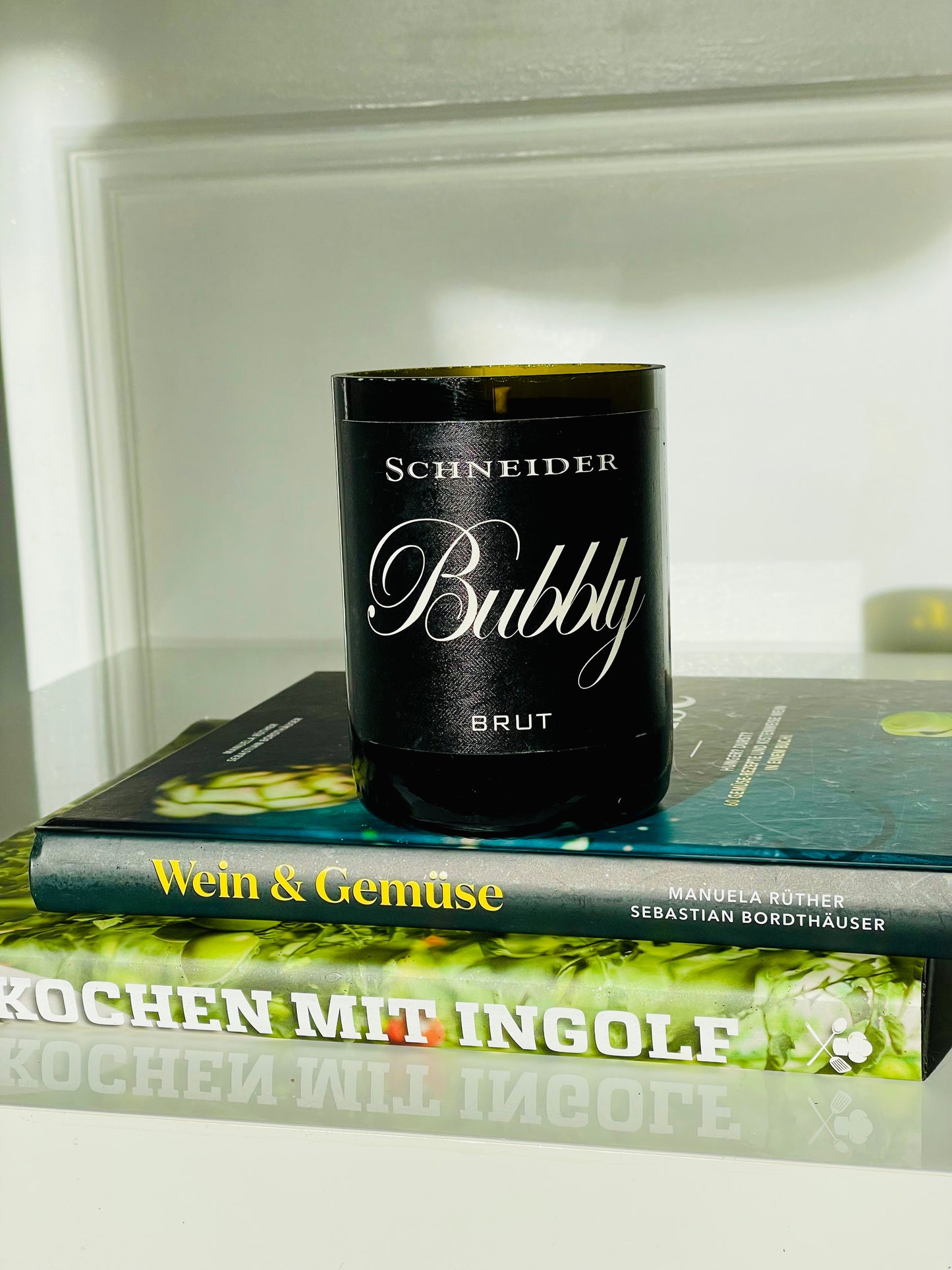 Kerze Markus Schneider Bubbly Brut Flaschenkerze