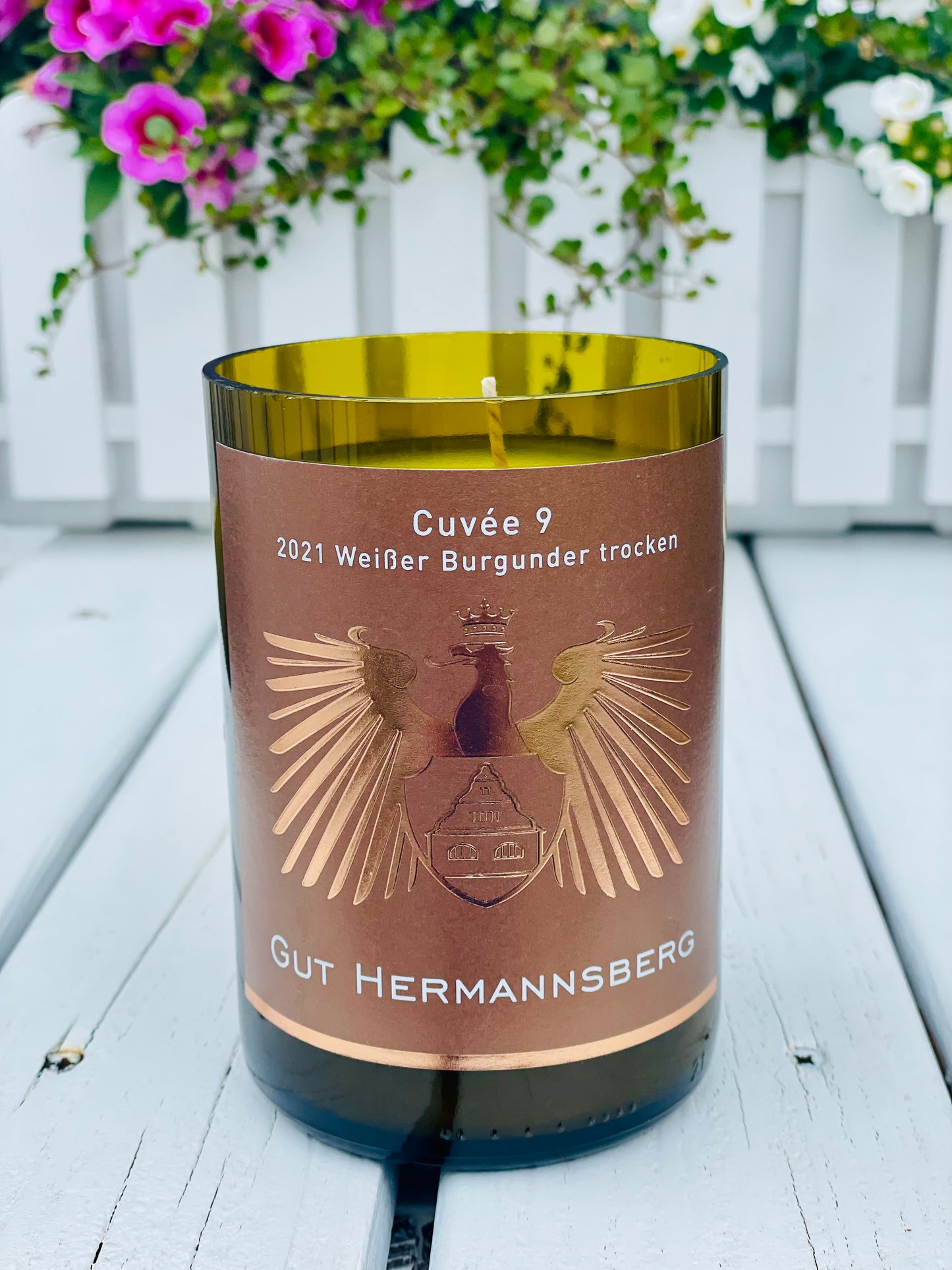 Flaschenkerze Gut Hermannsberg Cuvée 9 Kerze
