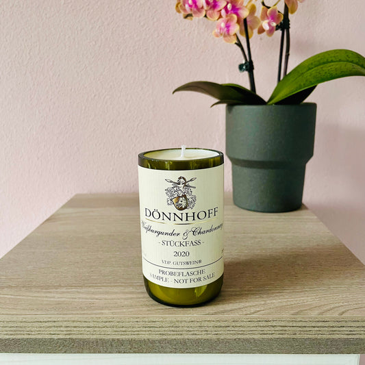 Kerze Dönnhoff Weißburgunder & Chardonnay Stückfass Flaschenkerze