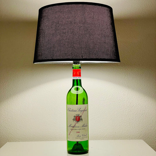 Flaschenlampe 1981 Château Poujeaux Moulis-en-Médoc Lampe