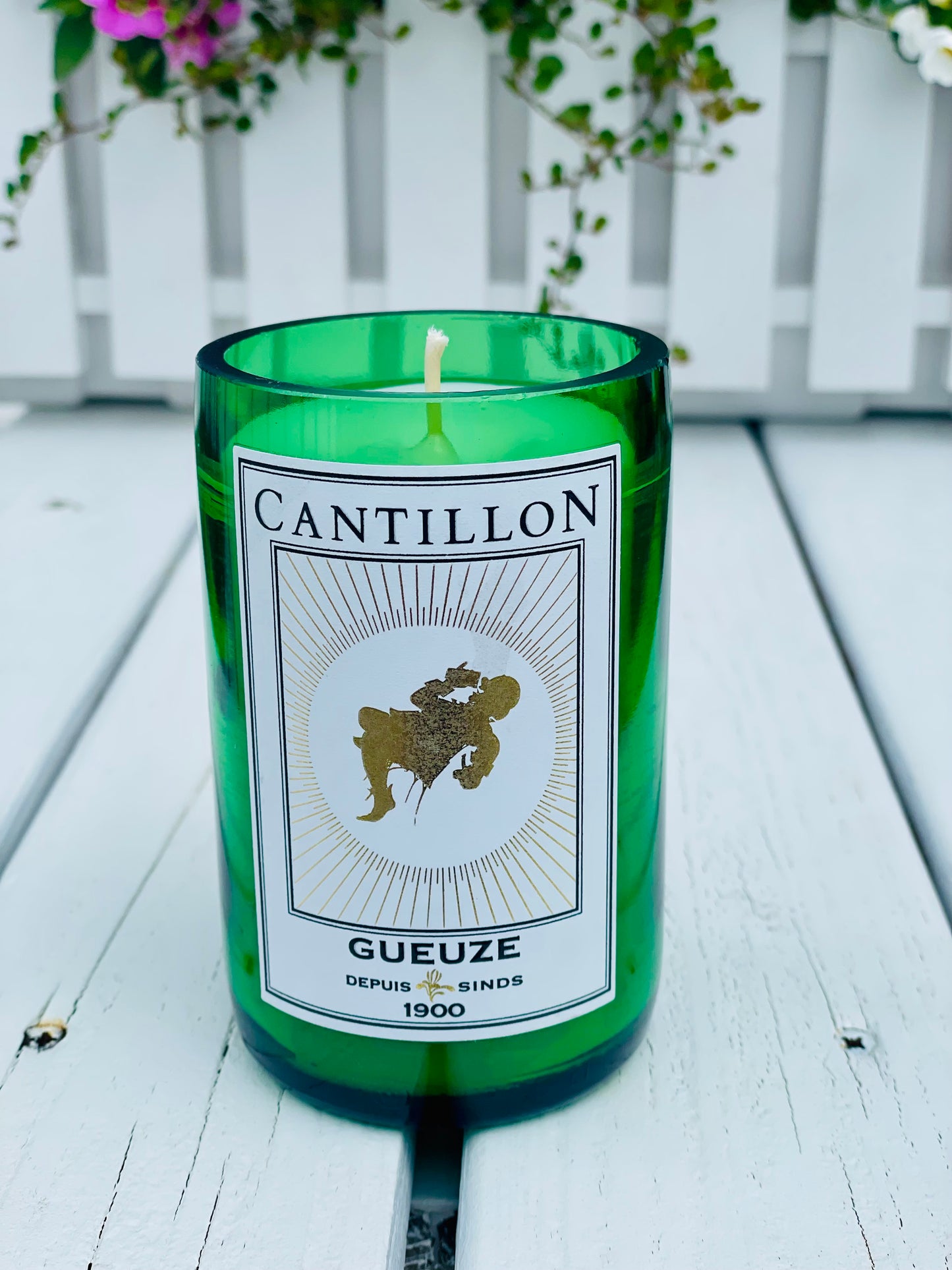 Kerze Cantillon Gueuze Flaschenkerze