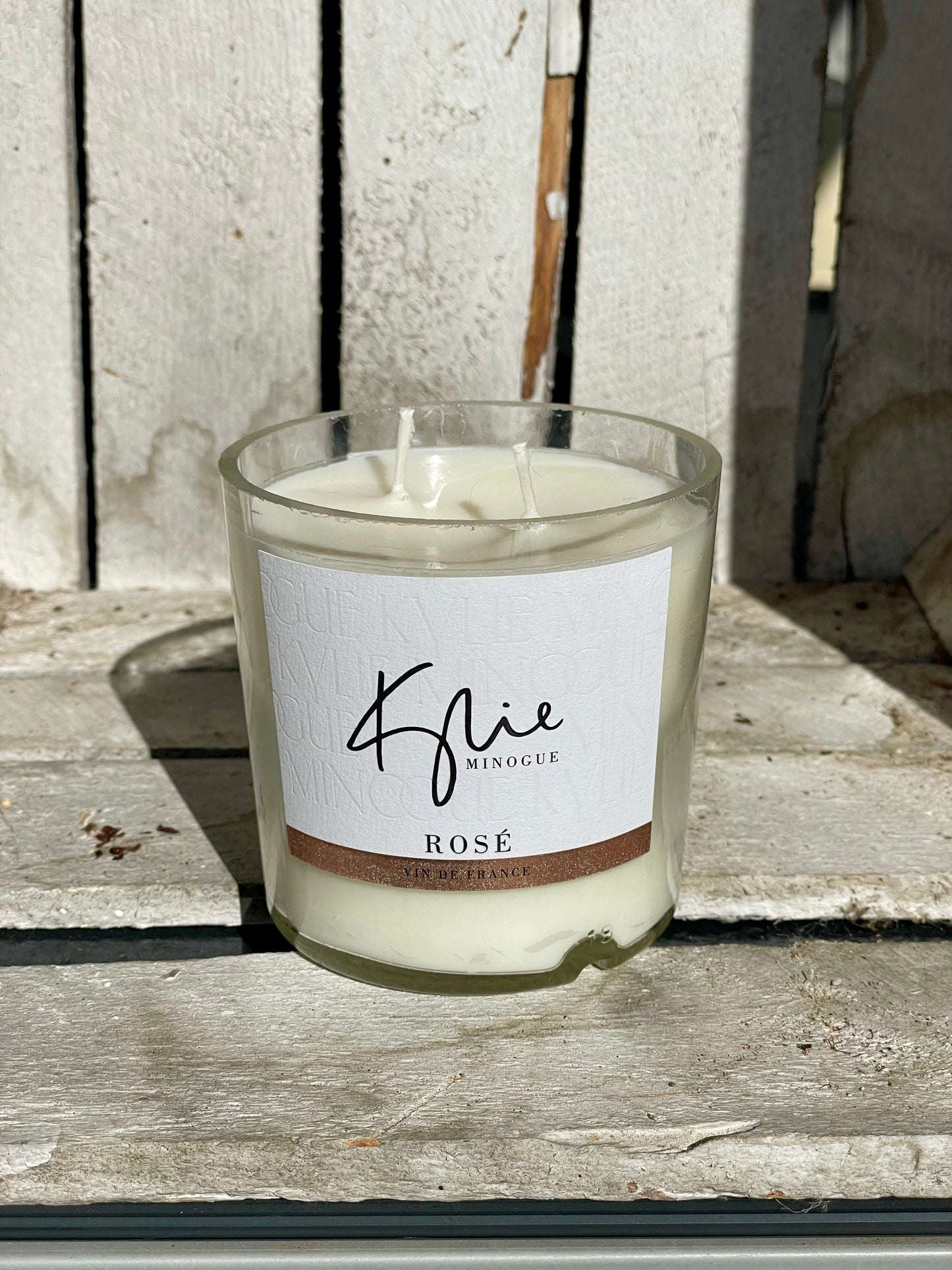 Kerze Kylie Minogue Rosé Flaschenkerze