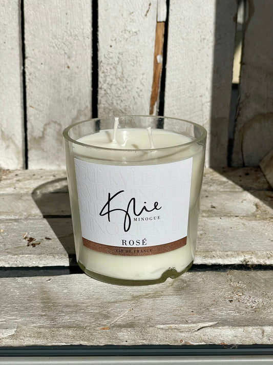 Kerze Kylie Minogue Rosé Flaschenkerze