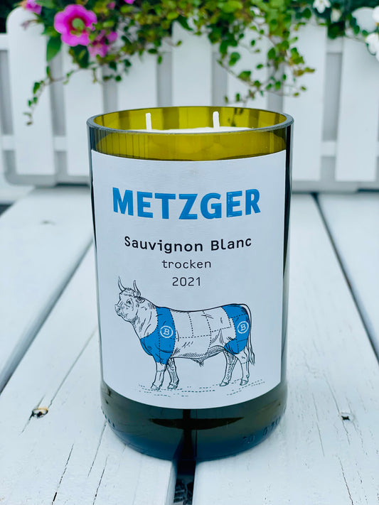 Flaschenkerze Sauvignon Blanc 2021 Metzger Kerze