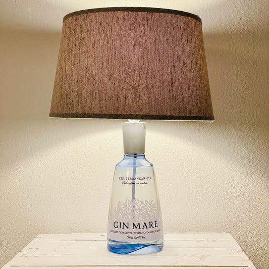 Flaschenlampe GIN MARE Mediterranean Gin Lampe Tischlampe