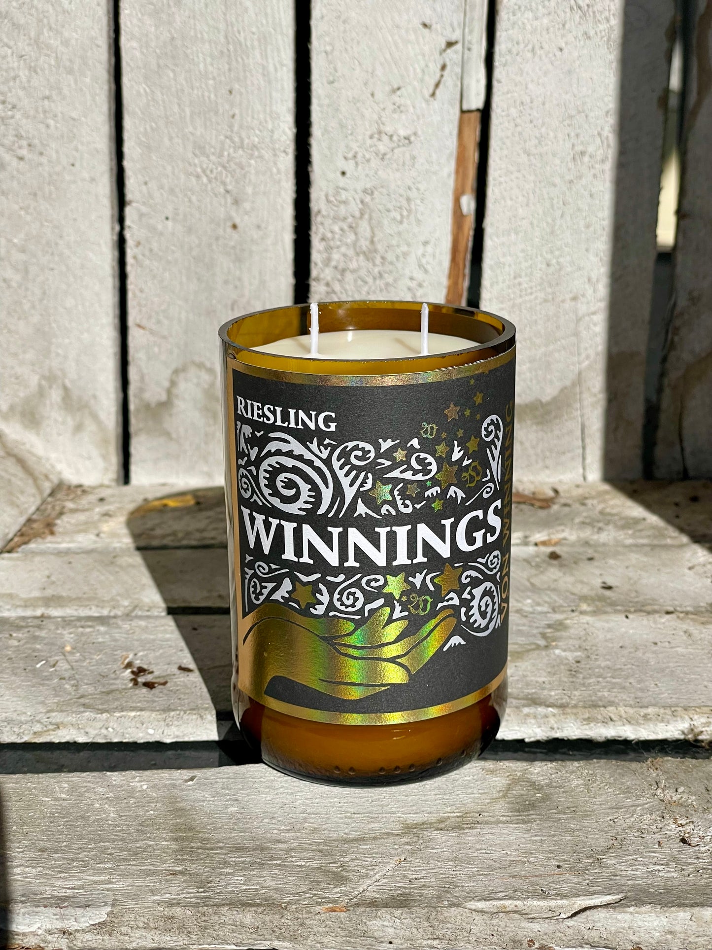 Kerze Von Winning Riesling Winnings Flaschenkerze