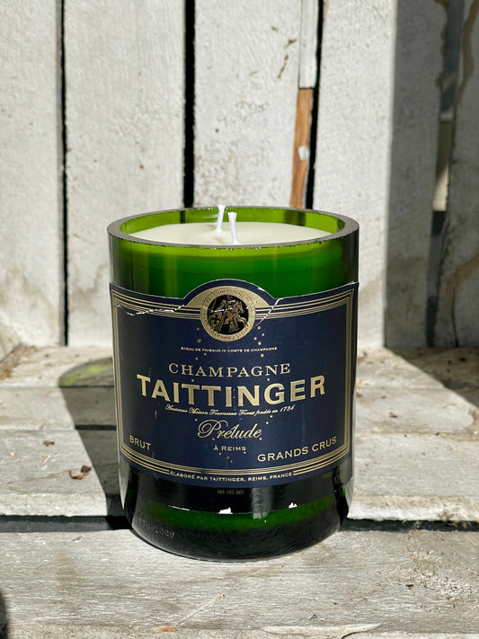 Kerze Taittinger Prélude Grands Crus Flaschenkerze