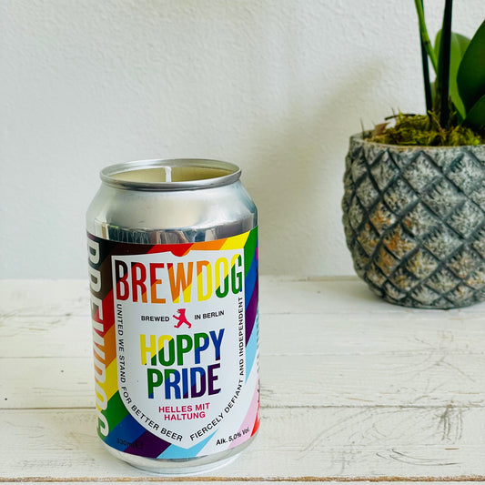 Kerze HOPPY PRIDE Helles mit Haltung Brewdog