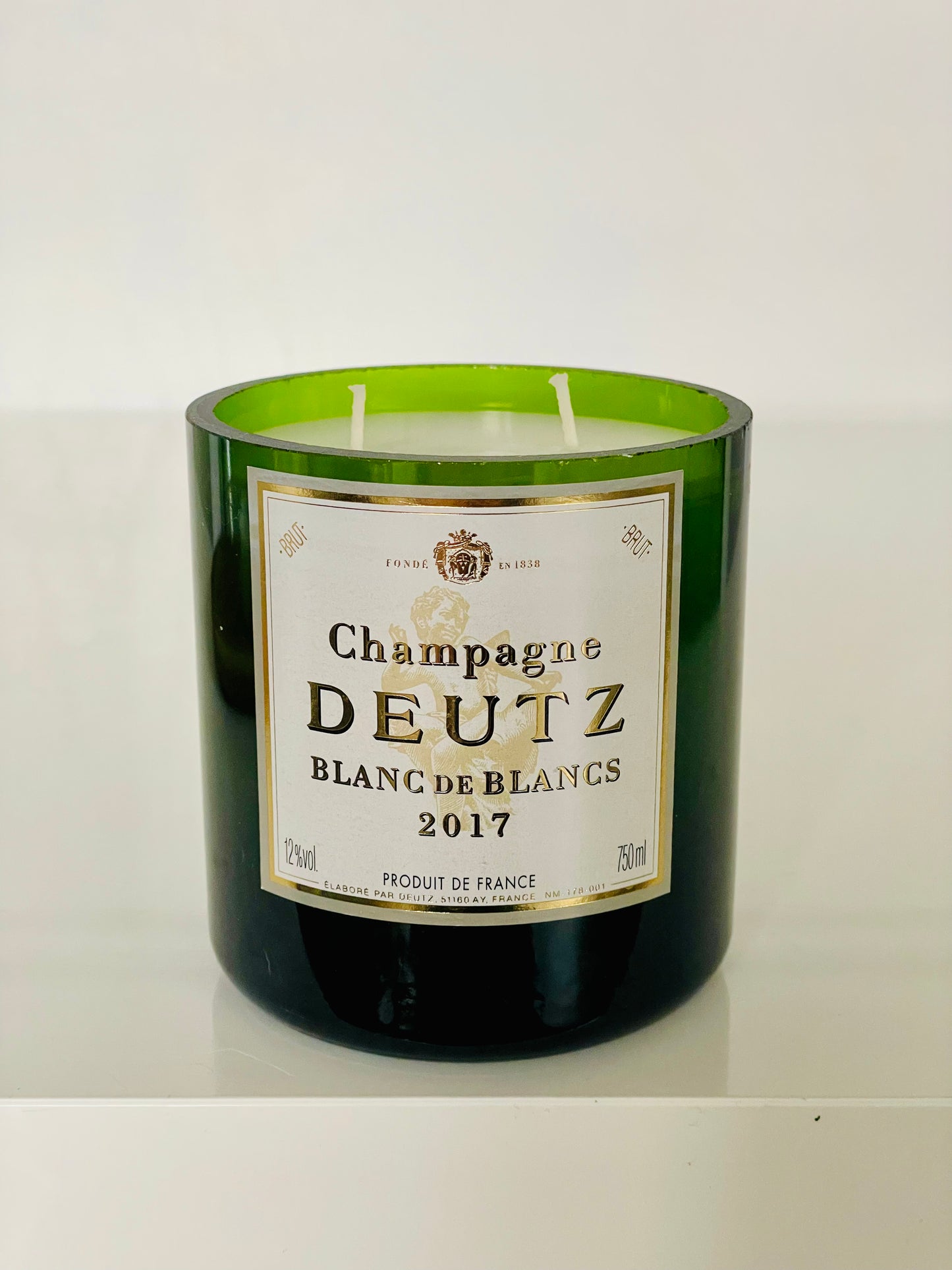 Flaschenkerze Champagne Deutz Blanc de Blancs 2017 Kerze