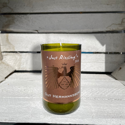 Flaschenkerze Gut Hermannsberg Just Riesling