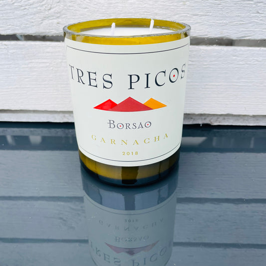 Flaschenkerze TresPicos Borsao Garnacha