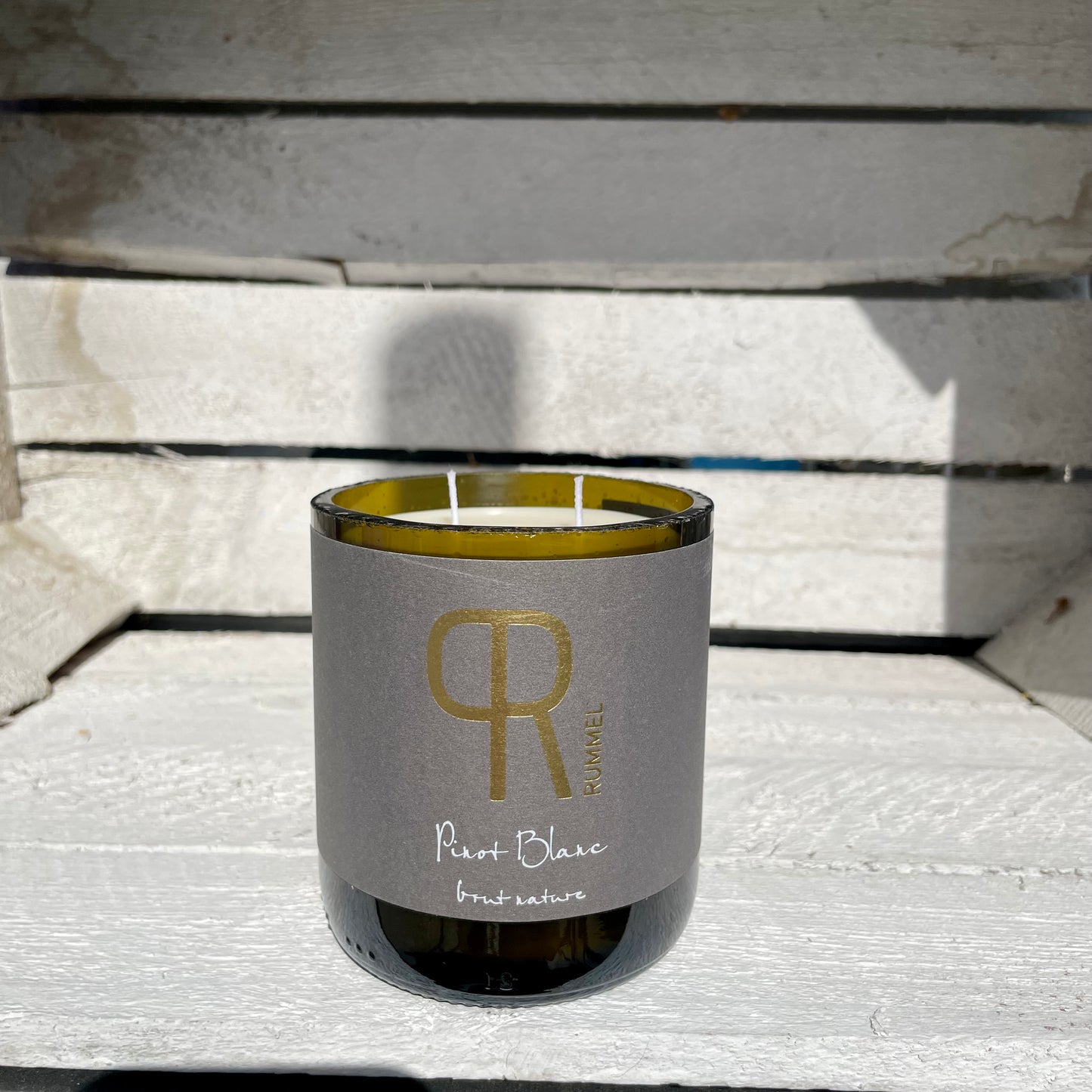 Flaschenkerze Rummel Pinot Blanc Duftkerze